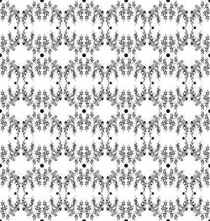 simsearch:400-05358075,k - Abstract background of  seamless floral and dots pattern Stock Photo - Budget Royalty-Free & Subscription, Code: 400-04918911