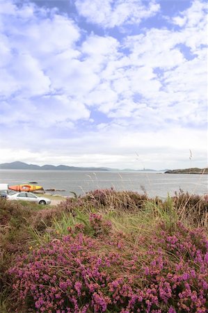 family ireland - car and kayak at campsite on the edge of the coast of kerry in ireland Stock Photo - Budget Royalty-Free & Subscription, Code: 400-04918947