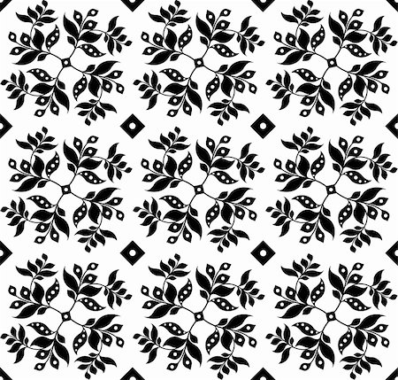 simsearch:400-05358075,k - Beautiful seamless floral pattern with polka dots Stock Photo - Budget Royalty-Free & Subscription, Code: 400-04918985