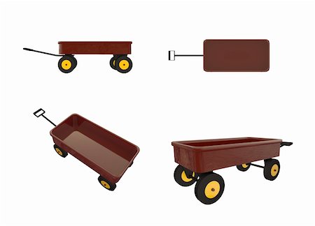 toy wagon isolated on white background Stock Photo - Budget Royalty-Free & Subscription, Code: 400-04919262