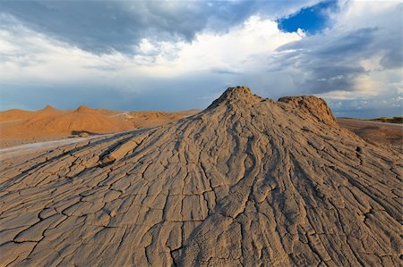 simsearch:400-06482097,k - strange landscape produced bu active mud volcanoes. Location: Buzau Romania Stock Photo - Budget Royalty-Free & Subscription, Code: 400-04919695