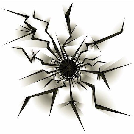 Bullet hole vector illustration. Stock Photo - Budget Royalty-Free & Subscription, Code: 400-04910066