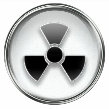 danger biologique - Radioactive icon grey, isolated on white background. Photographie de stock - Aubaine LD & Abonnement, Code: 400-04910269