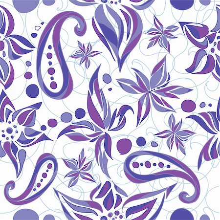 ptits_ptits (artist) - Simple flower pattern. Vector illustration Photographie de stock - Aubaine LD & Abonnement, Code: 400-04910477