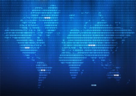 World map illustration formed by binary numbers. Photographie de stock - Aubaine LD & Abonnement, Code: 400-04910726