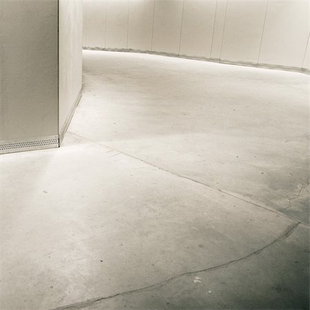 Empty parking lot floor and wall. Composition can be used as background. Stock Photo - Budget Royalty-Free & Subscription, Code: 400-04911067