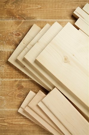 Wood planks on wooden table Stock Photo - Budget Royalty-Free & Subscription, Code: 400-04911087