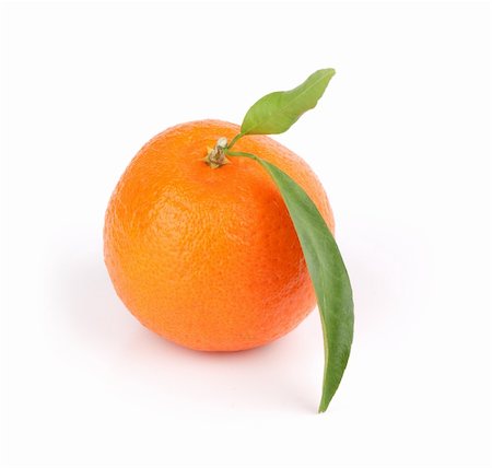 simsearch:400-04962399,k - closeup of a tangerine isolated on a white background Stockbilder - Microstock & Abonnement, Bildnummer: 400-04911382