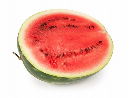 red water melon - Fresh watermelon isolated on a white background Photographie de stock - Aubaine LD & Abonnement, Code: 400-04911434