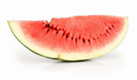 simsearch:400-05886533,k - Fresh segment of a watermelon on a white background Photographie de stock - Aubaine LD & Abonnement, Code: 400-04911437