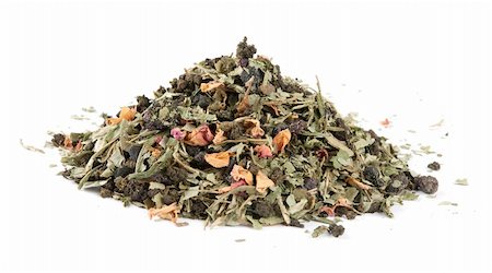 dry fruits crops - heap of herbal tea isolated over white background Stock Photo - Budget Royalty-Free & Subscription, Code: 400-04911450