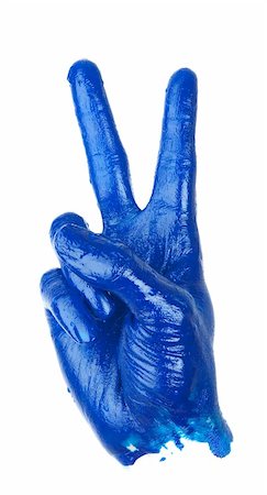 Victory Hand Sign Stock Photo - Budget Royalty-Free & Subscription, Code: 400-04911592