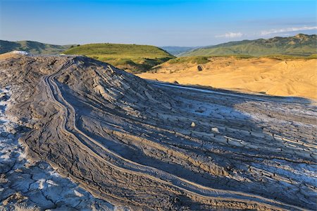 simsearch:400-06482097,k - Strange landscape produced bu active mud volcanoes. Location: Buzau Romania Stock Photo - Budget Royalty-Free & Subscription, Code: 400-04912128