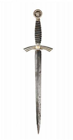 old German dirk isolated over white Stock Photo - Budget Royalty-Free & Subscription, Code: 400-04912620