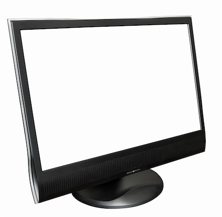 computer monitor on a white background Stock Photo - Budget Royalty-Free & Subscription, Code: 400-04912658