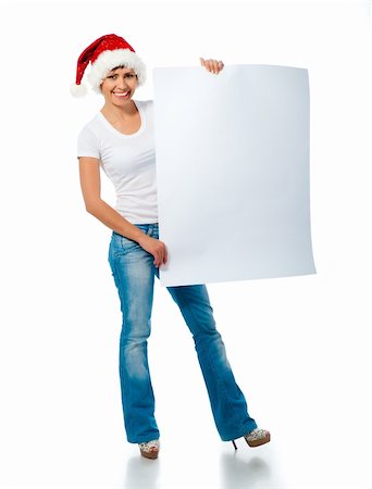 simsearch:400-04340435,k - woman holding a blank for your text or image Stock Photo - Budget Royalty-Free & Subscription, Code: 400-04913803