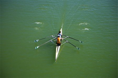 canoe double at Guadalquivir river in Seville Spain Stock Photo - Budget Royalty-Free & Subscription, Code: 400-04924141