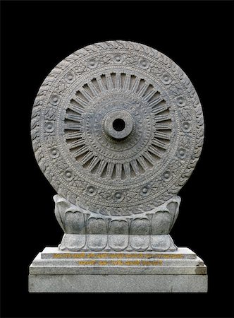 simsearch:400-04913134,k - Dhammajak, wheel of Dhamma, Dhamma is Buddha's teaching. Fotografie stock - Microstock e Abbonamento, Codice: 400-04924304