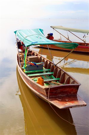 simsearch:400-05372523,k - "Long tail Boat " is the local boat at Don Hoi Lot, Thailand Stock Photo - Budget Royalty-Free & Subscription, Code: 400-04924311