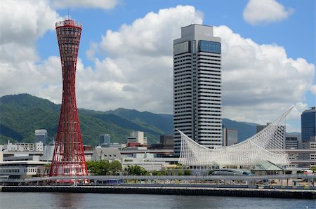 Skyline of Kobe, Japan. Stock Photo - Budget Royalty-Free & Subscription, Code: 400-04924454