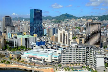 Skyline of Kobe, Japan. Stock Photo - Budget Royalty-Free & Subscription, Code: 400-04924455