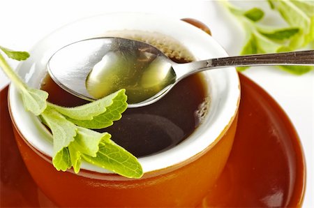 Stevia rebaudiana the herbal support for sugar Photographie de stock - Aubaine LD & Abonnement, Code: 400-04924683