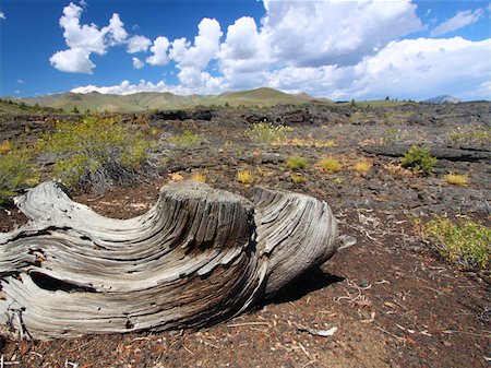 Strange volcanic landscape at Craters of the Moon National Monument of Idaho. Stock Photo - Budget Royalty-Free & Subscription, Code: 400-04925091