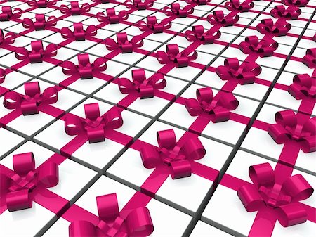 simsearch:400-04329029,k - 3d pink gift box present ribbon christmas Stock Photo - Budget Royalty-Free & Subscription, Code: 400-04925289