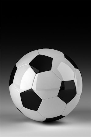 recreational sports league - Soccer ball in studio Stock Photo - Budget Royalty-Free & Subscription, Code: 400-04926301