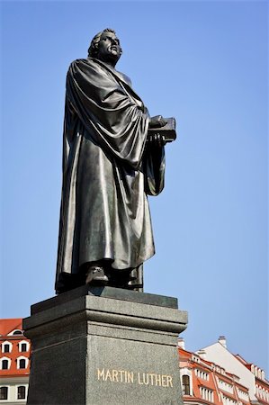 frauenkirche - An image of the Martin Luther statue in Dresden Germany Stock Photo - Budget Royalty-Free & Subscription, Code: 400-04920117