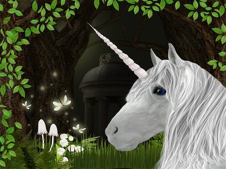futura (artist) - Illustration of unicorn Stock Photo - Budget Royalty-Free & Subscription, Code: 400-04920241