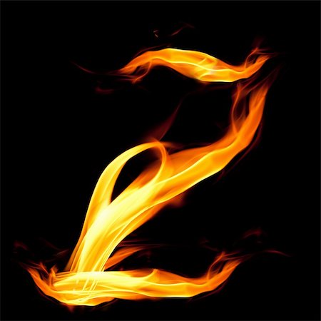 Fiery font. Letter Z Stock Photo - Budget Royalty-Free & Subscription, Code: 400-04920477