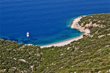 pearl harbour - Sand & pebbles beach & safe harbour, Island of Cres, Lubenice, Croatia Stock Photo - Budget Royalty-Free & Subscription, Code: 400-04920924