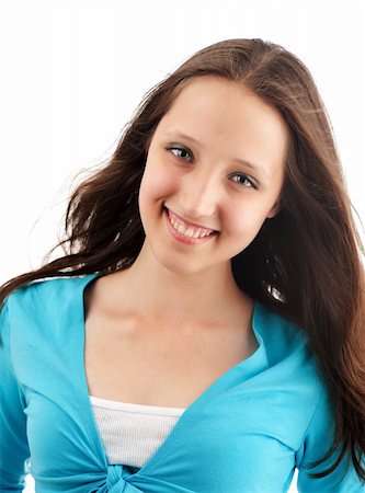 simsearch:400-05712134,k - Closeup portrait of a young happy woman Photographie de stock - Aubaine LD & Abonnement, Code: 400-04921562