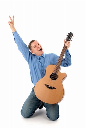 Man with guitar Stock Photo - Budget Royalty-Free & Subscription, Code: 400-04921649