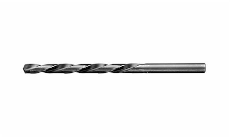 Drill bit, isolated on white Stock Photo - Budget Royalty-Free & Subscription, Code: 400-04921899