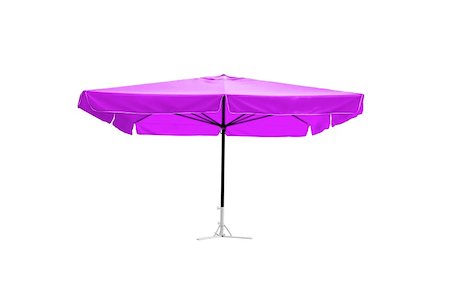 simsearch:400-04921907,k - Pink umbrella on white background Foto de stock - Super Valor sin royalties y Suscripción, Código: 400-04921907
