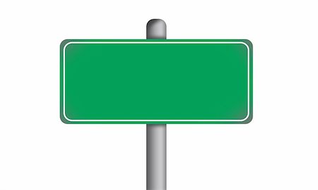 road direction post - Blank Green Road Sign Isolated Stock Photo - Budget Royalty-Free & Subscription, Code: 400-04921961