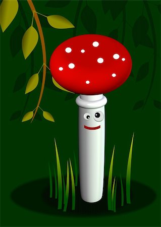 simsearch:400-07089206,k - the funny fly agaric Foto de stock - Super Valor sin royalties y Suscripción, Código: 400-04922160