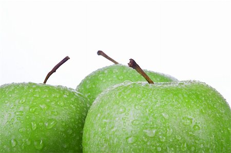 dropping fruit in water photography - green apple Photographie de stock - Aubaine LD & Abonnement, Code: 400-04922649