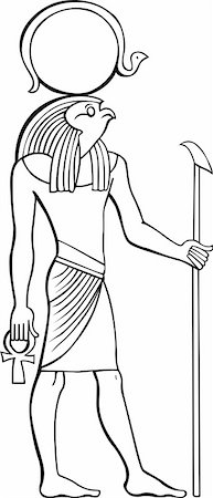 Egyptian pharaoh on white background Stock Photo - Budget Royalty-Free & Subscription, Code: 400-04922897