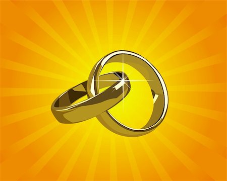 wedding gold rings on a background of orange light Photographie de stock - Aubaine LD & Abonnement, Code: 400-04923458