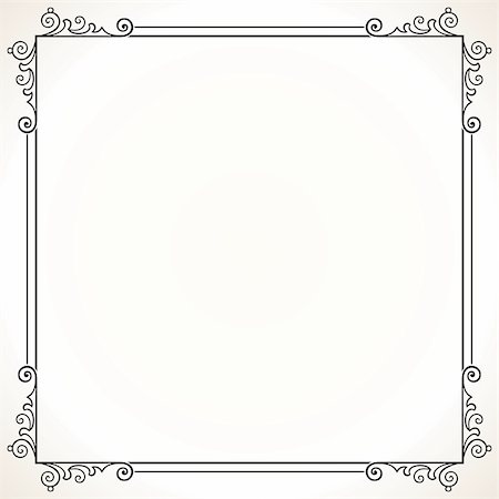 simsearch:400-06850003,k - Decorative frame  on white Stock Photo - Budget Royalty-Free & Subscription, Code: 400-04923510