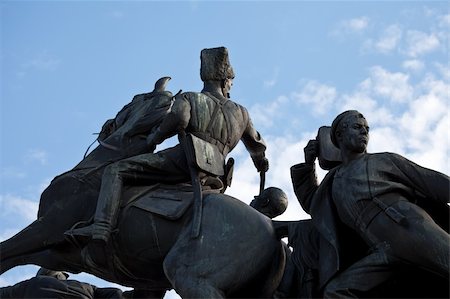 Monument to the outstanding figure of revolution and civil war in Russia to Vasily Chapaevu. Photographie de stock - Aubaine LD & Abonnement, Code: 400-04923661