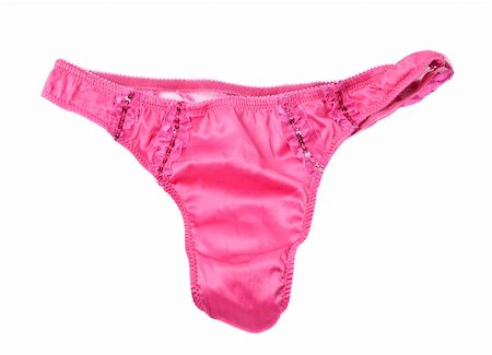Pink wooman sexy panties isolated on white background Stock Photo - Budget Royalty-Free & Subscription, Code: 400-04923683