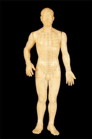 simsearch:400-04837545,k - acupuncture points on body front isolated on black background Stock Photo - Budget Royalty-Free & Subscription, Code: 400-04934076