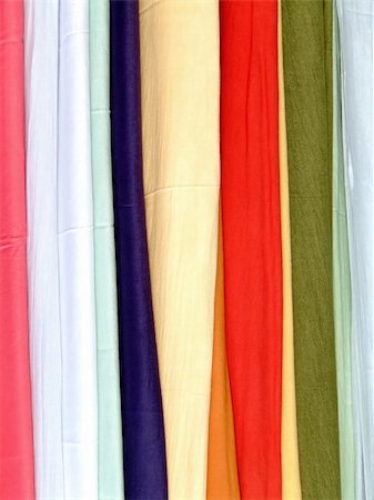 simsearch:400-05296034,k - Bunch of cotton scarves in different colors Stock Photo - Budget Royalty-Free & Subscription, Code: 400-04934085