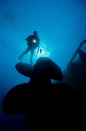 Diver on wreck in the Red Sea, Safaga Stock Photo - Budget Royalty-Free & Subscription, Code: 400-04935132