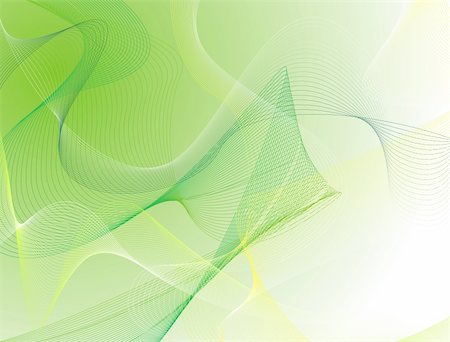 A green and yellow abstract wave background with the use of lines Stock Photo - Budget Royalty-Free & Subscription, Code: 400-04935732