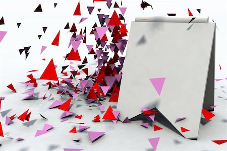 a blank sales display border with blowing confetti Stock Photo - Budget Royalty-Free & Subscription, Code: 400-04935757